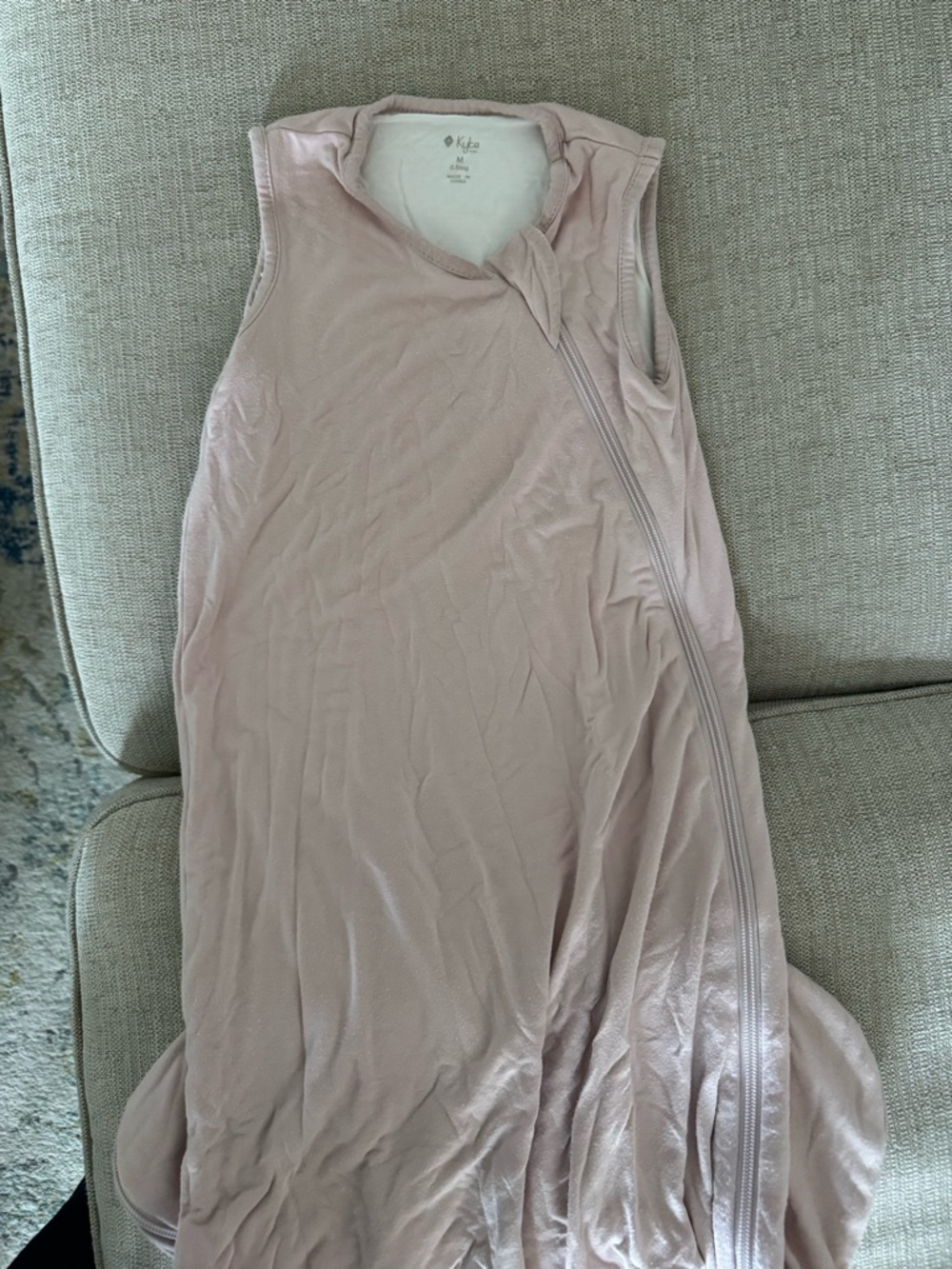Kyte BABY Pink Sleeveless Zip Front Sleep Sack
